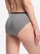 Набор трусиков слипов женских хлопковых Lama Cotton collection 130BI 10 L 3 шт Черный/Графитовый меланж (5904577909900) - изображение 8