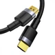 Кабель Baseus Cafule 4K HDMI to HDMI 2.0 (3m) black - зображення 9
