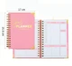 Планер Carnet Goals Planner A5 на пружине (английская версия) — ежедневник, еженедельник, планировщик целей, розовый - изображение 2