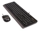 Комплект (клавиатура, мышь) A4Tech F1010 Black/Grey - изображение 3