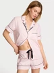 Піжама фланелева Victoria's Secret Flannel Short PJ Set Рожевий S - изображение 1