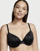 Комплект Victoria’s Secret Чорний з золотистим 34C-S - изображение 4
