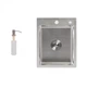 Мийка для кухні інтегрована Lidz Handmade H4050 (LDH4050BRU39258) Brushed Steel 3,0/1,0 мм - изображение 1