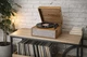 Вініловий програвач Audizio Fremont Wood на ніжках, Bluetooth IN/OUT, вбудовані динаміки, фонокоректор і підсилювач, ретро програвач платівок у дерев’яному корпусі, музичний центр для дому - зображення 8