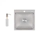 Мийка для кухні інтегрована Lidz Handmade H5050 (LDH5050BRU35375) Brushed Steel 3,0/1,0 мм - изображение 1