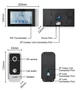 Видеодомофон Wi-Fi GAMWATER L2-V7024T-L2-P с 7-дюймовым экраном - изображение 11