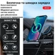 Автомобильный магнитный держатель в машину для телефона iPhone в решетку с беспроводной быстрой зарядкой с MagSafe 15W XO - изображение 2