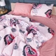 Простынь MirSon Бязь 17-0724 Diamond Hearts 150 х 220 см (2200010688269) - изображение 2