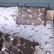 Простынь MirSon Бязь 17-0826 Flying birds brown 150 х 220 см (2200011564210) - изображение 4