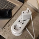 Сетевой фильтр Proove Supercoil 20 Вт 2 розетки 1xUSB-C 2xUSB-A 1.5 м White (621840003) - изображение 4