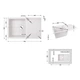 Кухонна мийка Lidz 790x495/230 WHI-01 (LIDZWHI01790495230) - изображение 2
