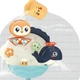 Игрушка для ванны детская Весёлый Кит, мельница для купания, водопад на присосках , лейка для купания (синий) - изображение 3