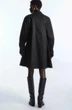 Сукня COS gathered-sleeve mini shirt dress 1202027001 36 Чорний - изображение 5