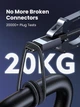 Кабель UGREEN L512 USB 2.0 Type-C to Type-C M-M 3m 100W 480Mbps Grey (45065) - зображення 6