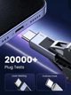 Кабель UGREEN L512 USB 2.0 Type-C to Type-C M-M 3m 100W 480Mbps Grey (45065) - зображення 7