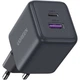 Зарядний пристрій Ugreen X516 30W 1xUSB 1xType-C 3A Grey (55539) - зображення 2