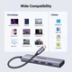 Концентратор Ugreen USB-C to HDMI + 3xUSB 3.0 + PD CM511 (15596) - зображення 2