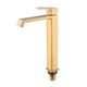 Змішувач для умивальника Haiba GAUDI 001 (HIGH) BRUSHED GOLD (HB9597) ( 27197 ) - зображення 4
