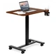 Mobilne biurko komputerowe ModernHome by Multistore regulowane 70 x 48 Czarno-brązowe (JNI-PN01-1-5) - obraz 7