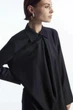 Сукня COS deconstructed wool midi shirt dress 1221884001 34 Синій - изображение 3