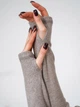 Жіночий тонкий светр теплий джемпер Jumper Slim мокко S - зображення 6