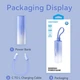 Универсальная батарея Vention 5000mAh 20W PD USB-C Lightning с кабелем Gradient Blue (FHWL0) - изображение 4