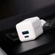 Сетевое зарядное устройство Proove Pocket GaN Plus 25W Type-C + USB White (602460003) - изображение 4