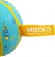 Іграшка для собак MISOKO&CO м'яч надувний, у формі баскетбольного м'яча, 15 см Блакитна (KINMSK70116) - зображення 2