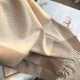 Женский шарф-палантин под кашемир бежевый - изображение 3