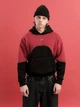 Худі gard oversize fleece WAVE | чорний 4/24 L-XL бордовий 9885 - зображення 2