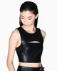 Топ из эко-кожи Armani Exchange S черный XW001294 - изображение 2