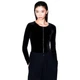 Боді з бархатної тканини Armani Exchange XS чорний XW001343 - зображення 1