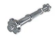 Гриф для гантелі EasyFit EF8040 Ø 28мм з замками 35см хром гриф гантельний (EF8040) - зображення 1