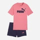 Детский летний комплект (футболка + шорты) для девочки Puma Essentials No.1 Logo 68630725 134-140 см Wild Pink (4069161973222) - изображение 7