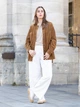 Вельветовая куртка женская Uniqlo 250745973 M Коричневая (1159850538) - изображение 3