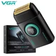Электробритва VGR V-378 BLACK шейвер, двойное лезвие, регулировка мощности 7000-9000 RPM. Цвет: черный - изображение 1
