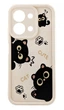 Чехол Shock Case Print для Poco C85 4G GLOBAL (код модели 25078PC3EG) бампер силиконовый бежевый с рисунком котики - изображение 1