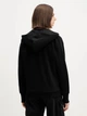 Толстовка на молнии утепленная с капюшоном женская Adidas ALL SZN Fleece Full-Zip IX3809 M Черная (4067894332095) - изображение 7
