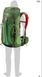 Трекінговий рюкзак Naturehike 55 л Зелений NH16Y020-Q (6927595787908) - зображення 2