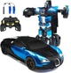 Радиоуправляемая машинка No Brand Bugati робот с пультом 1:18 Robot Car синий (2086350965) - изображение 3