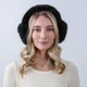 Хутряні навушники жіночі LuckyLOOK Мінк One Size Чорний 929-715 - зображення 2