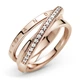 Кольцо Pandora тройное ленточное с паве 189057C01 - изображение 3