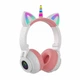 Детские беспроводные наушники OPT-TOP Единорог Cat STN-27 LED Bluetooth с кошачьими ушками (1756375322) - изображение 1