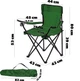 Krzesło składane wędkarskie Kadax Zielone K8794 (5903699481431) - obraz 7