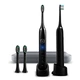 Насадки для звукової зубної щітки S100/200/600 Sonic Black , 2 штуки - зображення 3