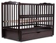 Кровать Babyroom Веселка маятник, ящик, откидной бок DVMYO-3 бук венге - изображение 1