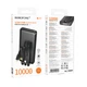 Зовнішній акумулятор BOROFONE BJ79 Clever power bank with 3 cables(10000mAh) Black - изображение 2