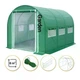 Садовая теплица Garden Green Mosquito Door 3×2 м 6 м² с москитной сеткой на входе металлический каркас диаметр трубы 19 мм 3 секции 6 окон зеленая пленка из УФ-4 - изображение 5