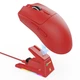 Геймерська бездротова (Bluetooth + 2,4G) зарядною базою Attack Shark X1, PixArt PAW3395PRO, 40000DPI, RED/ЧЕРВОНА (X1-3395PR) - зображення 1
