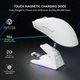 Геймерська бездротова (Bluetooth + 2,4G) зарядною базою Attack Shark X1, PixArt PAW3395PRO, 40000DPI, WHITE/БІЛА (X1-3395PW) - изображение 3